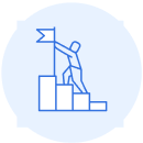 Climbing steps icon